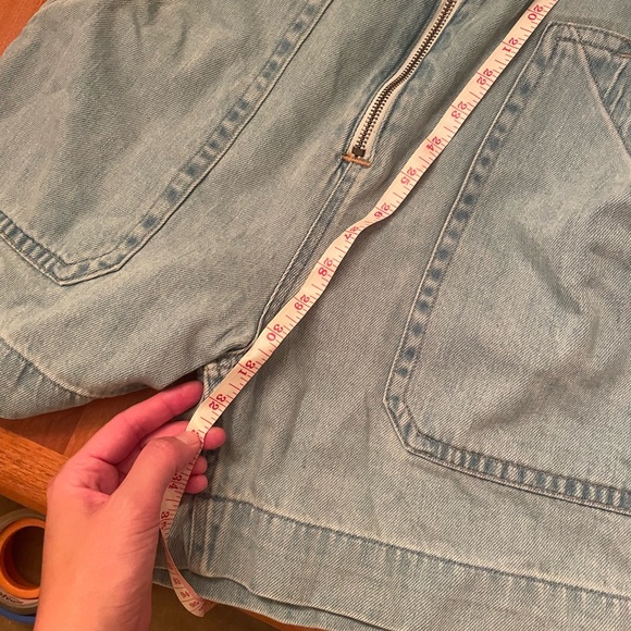 Everlane Denim Short Coverall Jumpsuit - Picture 8 of 8